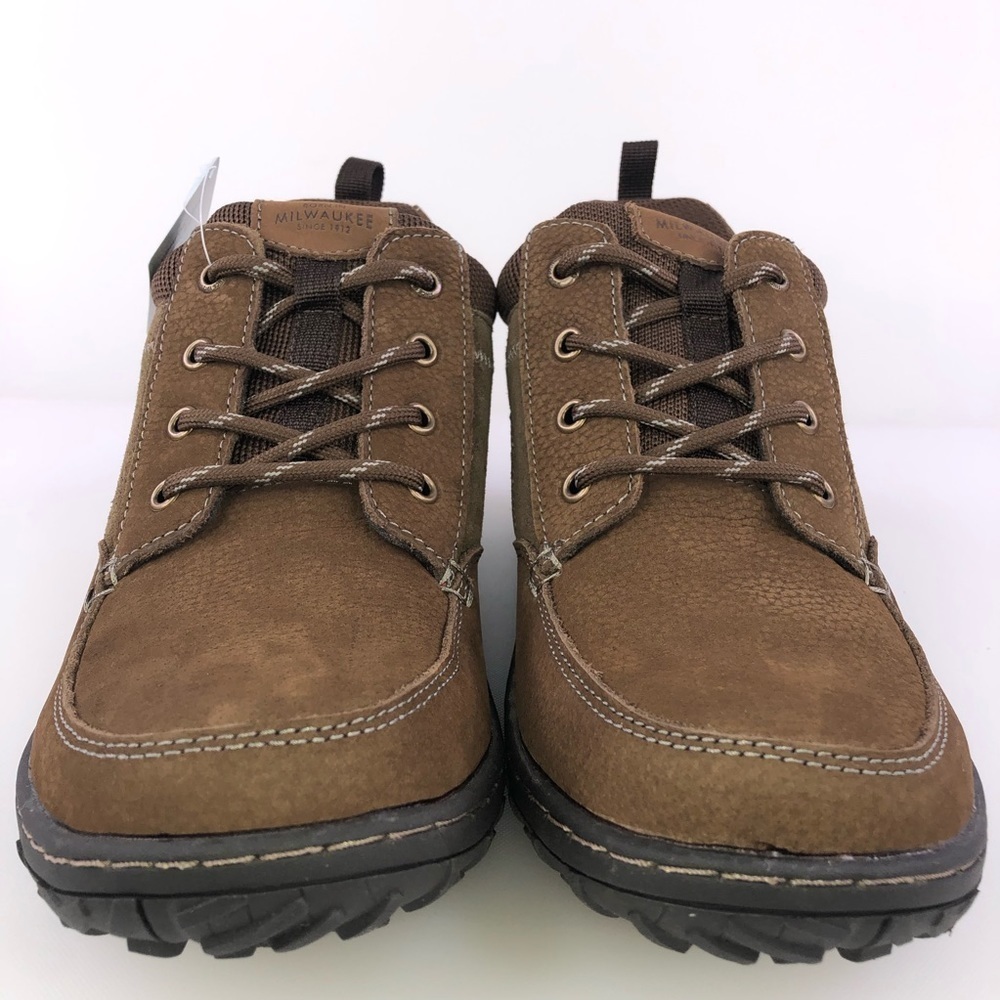 Nunn Bush Brown Leather Quest Hiking Chukka Boots Size 8W - Picture 7 of 8